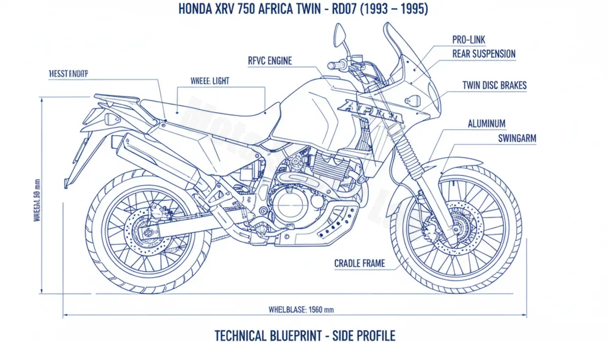 Review: Honda XRV 750 AFRICA TWIN - RD07 (1993 – 1995) Specs & Features