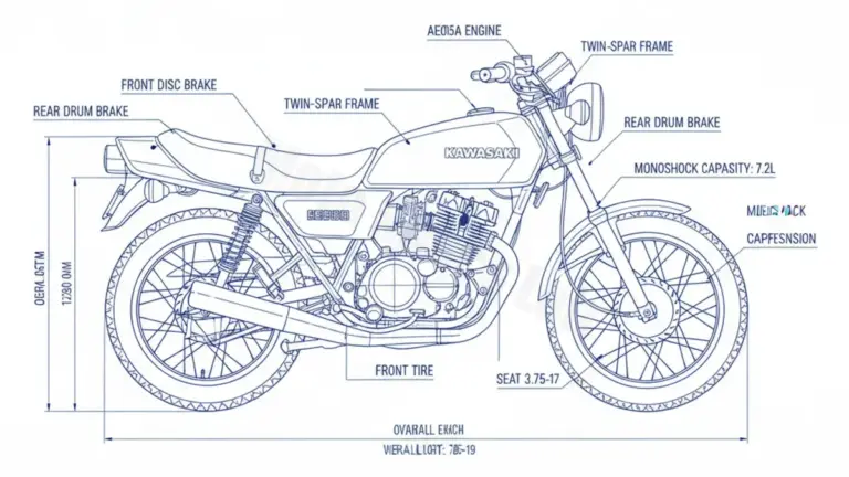 Kawasaki AE 50 – AE050A Specs: Engine Oil, Gap & Tire PSI