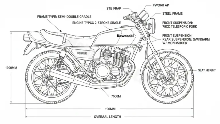 Kawasaki AR 80 – AR080A Specs: Engine Oil, Gap & Tire PSI