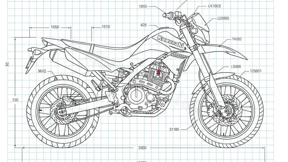 Kawasaki D-TRACKER 125 (KLX 125/SUPERMOTO) - LX125CD Service Guide: Oil Level & Tire Specs specs