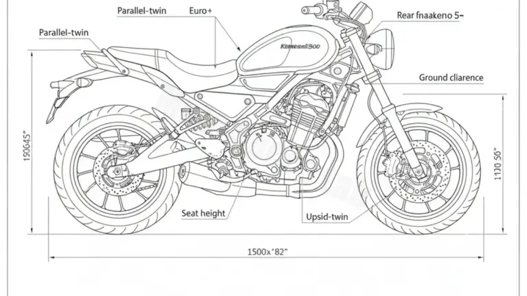 Kawasaki Eliminator 500 (Euro 5+) – EL450A/B Specs: Engine Oil, Gap & Tire PSI