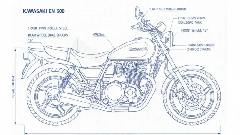 Kawasaki EN 500 – EN500C/A Workshop Data: Fluids, Plugs & Tires
