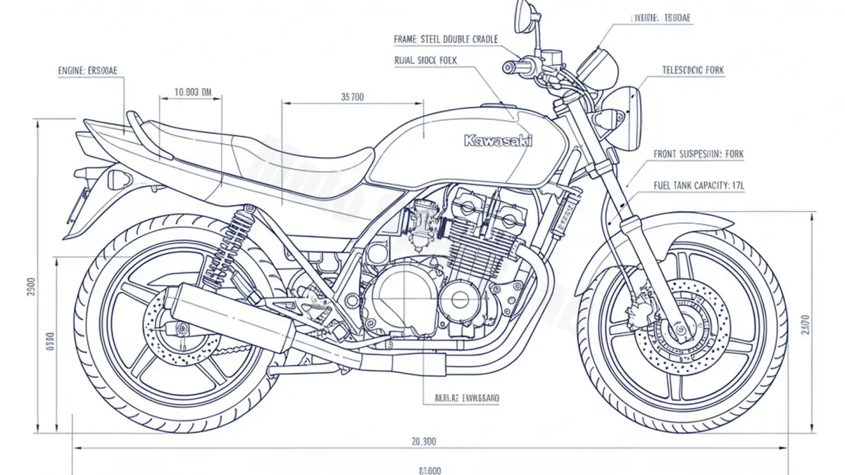 Kawasaki ER-5 TWISTER - ER500A/B-D (1997 – 2006) Factory Oil & Tire Pressure Data specs