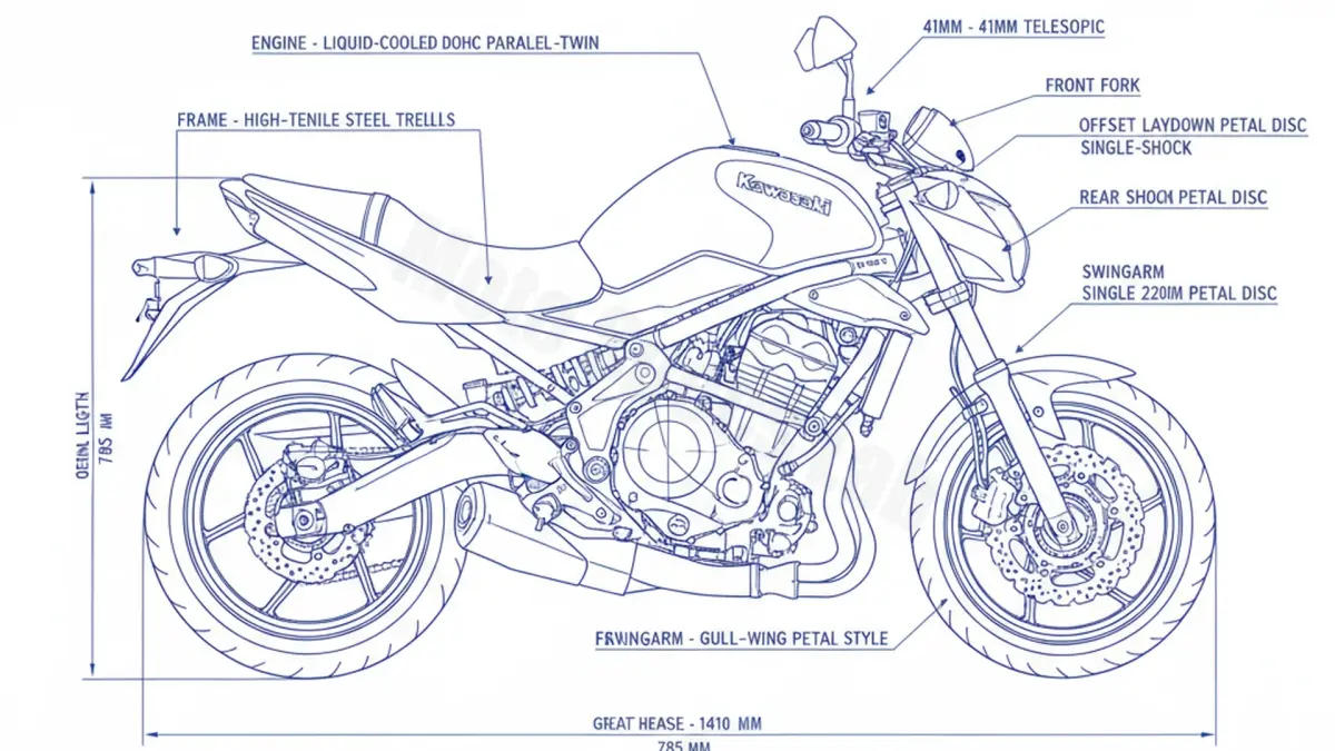 Kawasaki ER-6N - ER650C Service Data: Oil, Battery & Specs specs