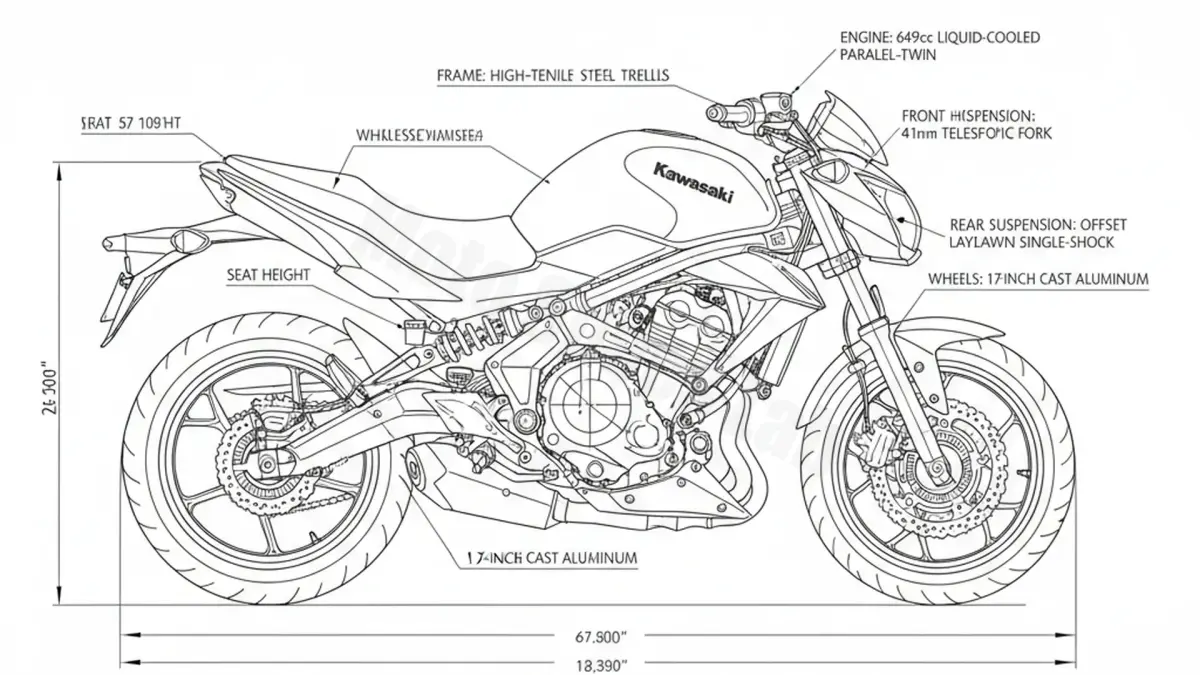 Kawasaki ER-6N - ER650E Full Specifications & Ownership Data specs