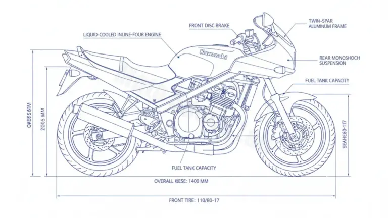 Kawasaki GPX 600 R – ZX600C6-10 Service Data: Oil, Battery & Specs