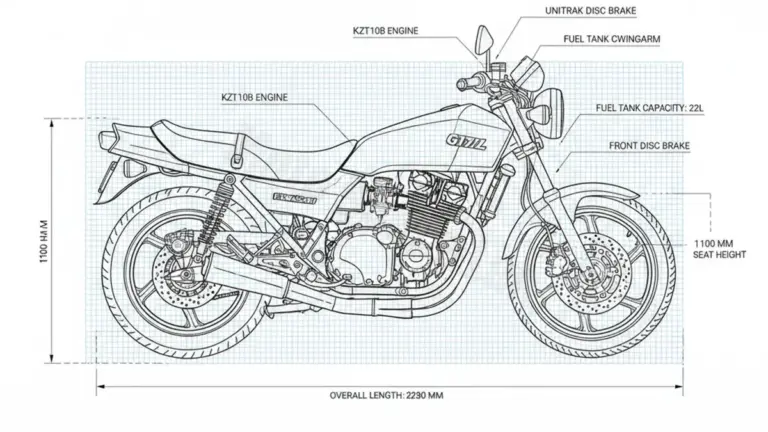 Kawasaki GPZ 1100 UNITRAK – KZT10B-A Maintenance Schedule & Torque Settings