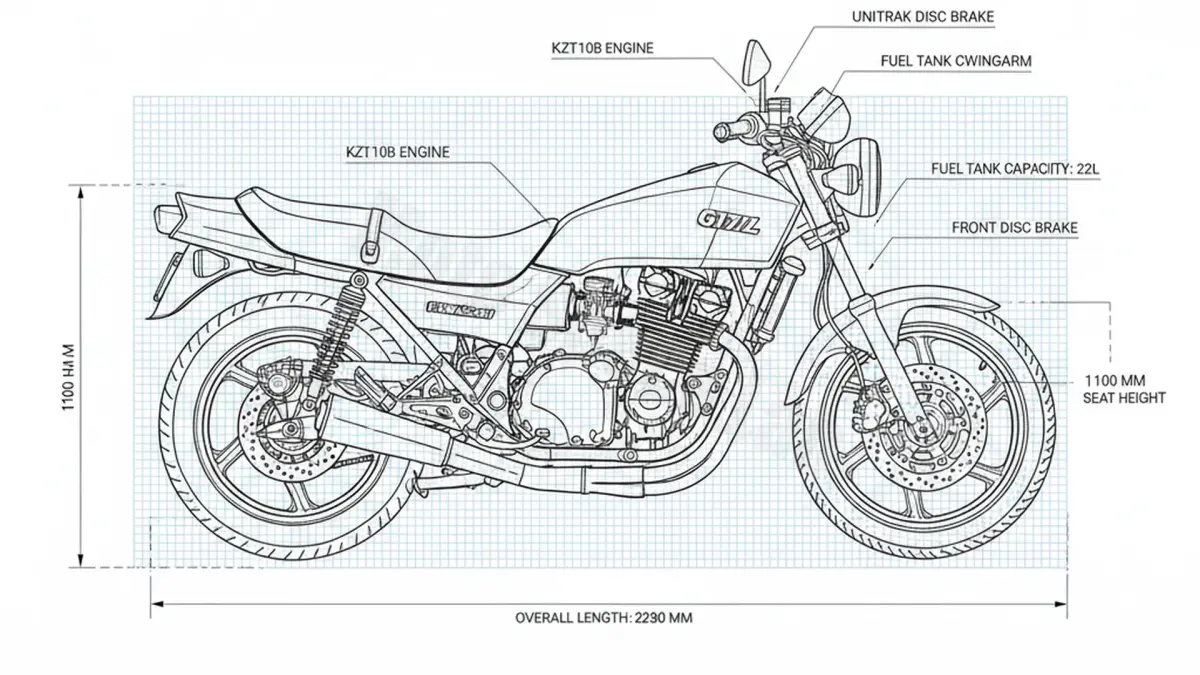 Kawasaki GPZ 1100 UNITRAK - KZT10B-A Maintenance Schedule & Torque Settings