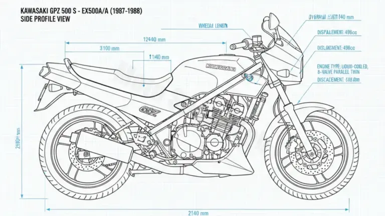 Kawasaki GPZ 500 S – EX500A/A Technical Review & Maintenance Guide