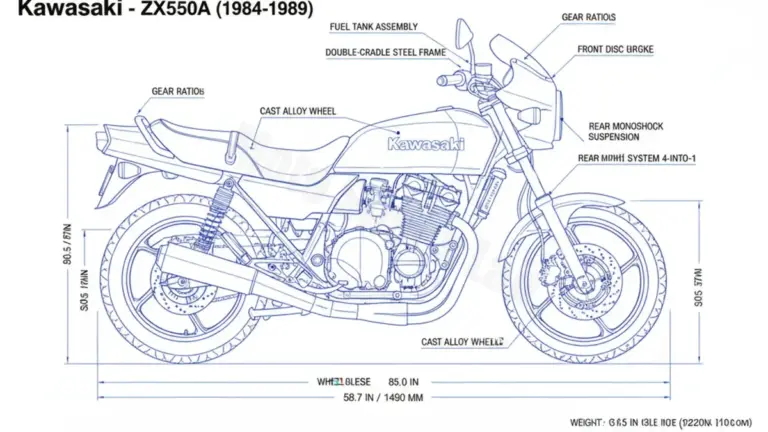 Kawasaki GPZ 550 – ZX550A Maintenance Schedule & Torque Settings