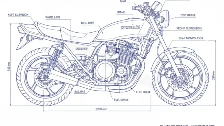 Kawasaki GPZ 750 – KZ750E/R Specs: Engine Oil, Gap & Tire PSI