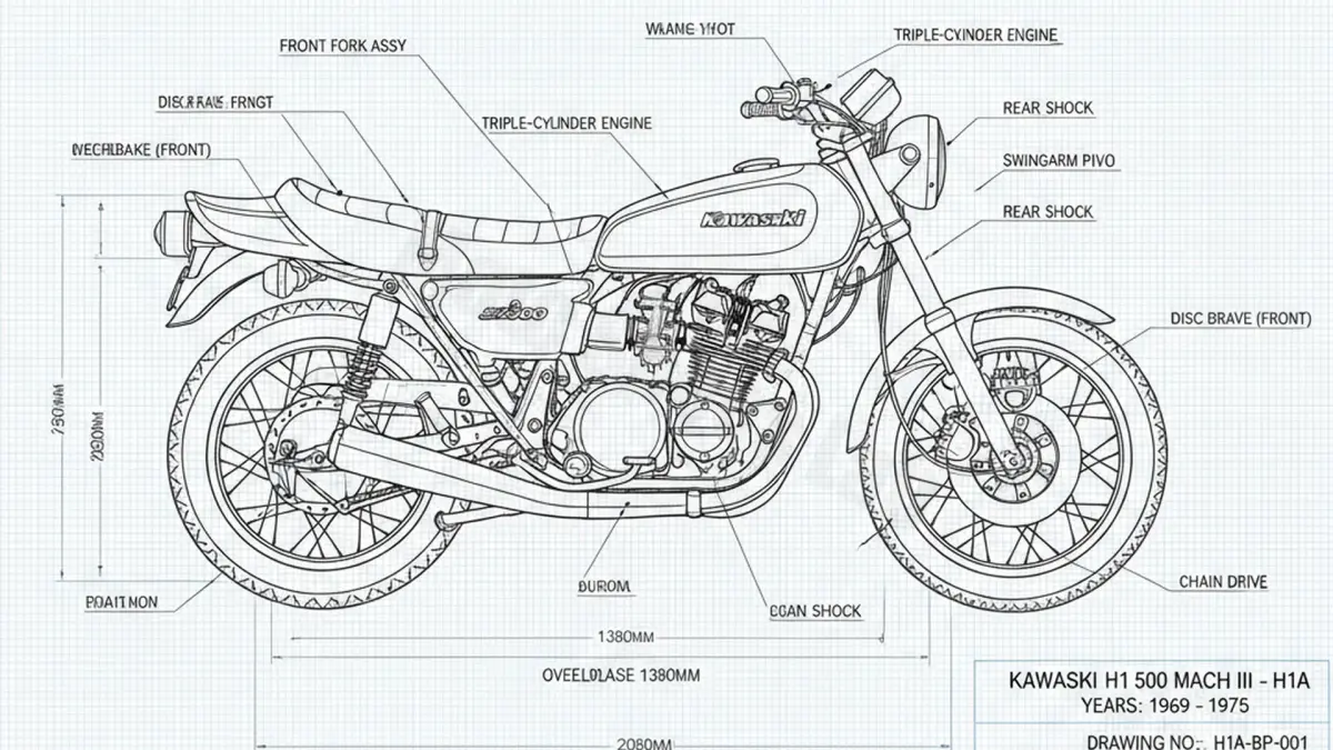 Kawasaki H1 500 MACH III - H1A Maintenance: Recommended Oil & Tires