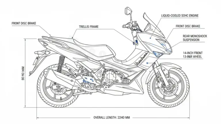 Kawasaki J 125/SE – J125 (2016 – 2021) Data: Oil Capacity & Rim Specs