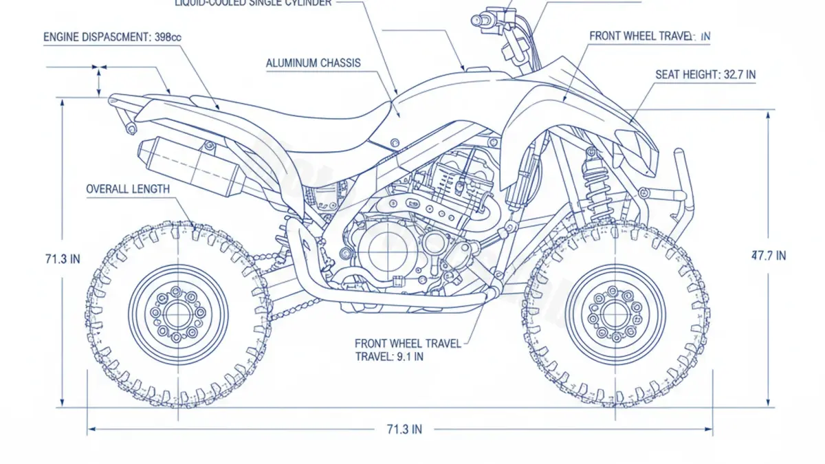Kawasaki KFX 400 - KFX-400 Service Guide: Oil Level & Tire Specs