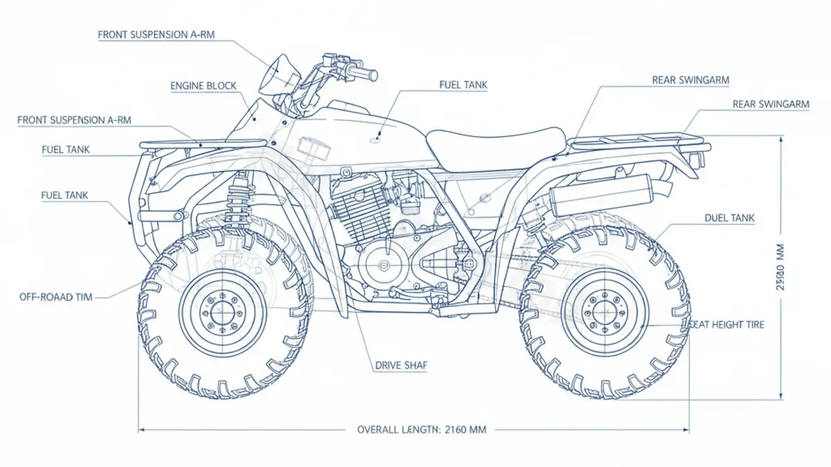 Oil & Tires: Kawasaki KLF 300 4X4 - KLF300-4X4 Technical Specifications specs