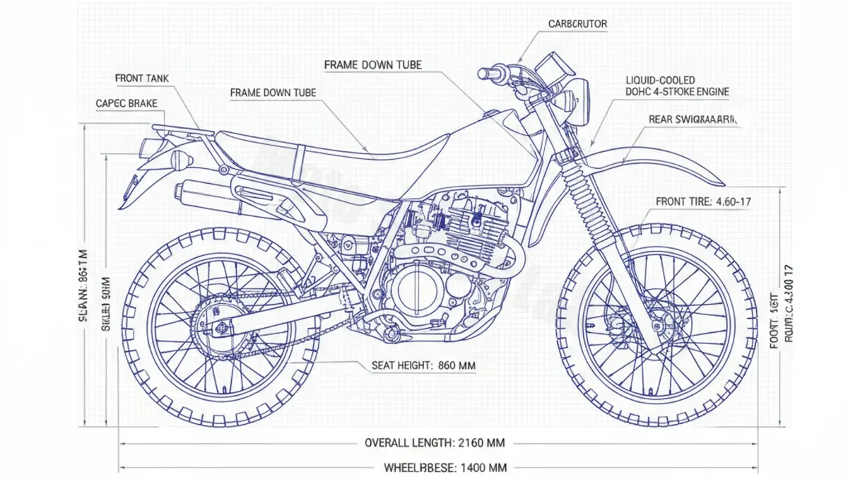 Kawasaki KLR 250 - KL250D Workshop Data: Fluids, Plugs & Tires
