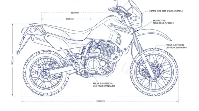 Kawasaki KLR 650 TENGAI – KL650A/B Workshop Data: Fluids, Plugs & Tires