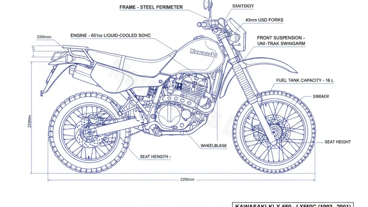 Kawasaki KLX 650 - LX650C Full Specifications & Ownership Data specs