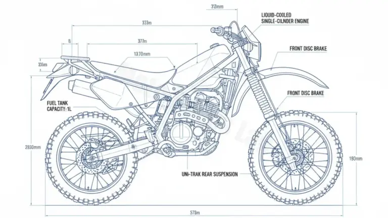 Oil & Tires: Kawasaki KMX 200 – MX200A Technical Specifications