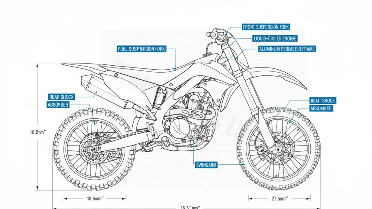 Kawasaki KX 250 - KX252DDA/NFNN Service Guide: Oil Level & Tire Specs specs