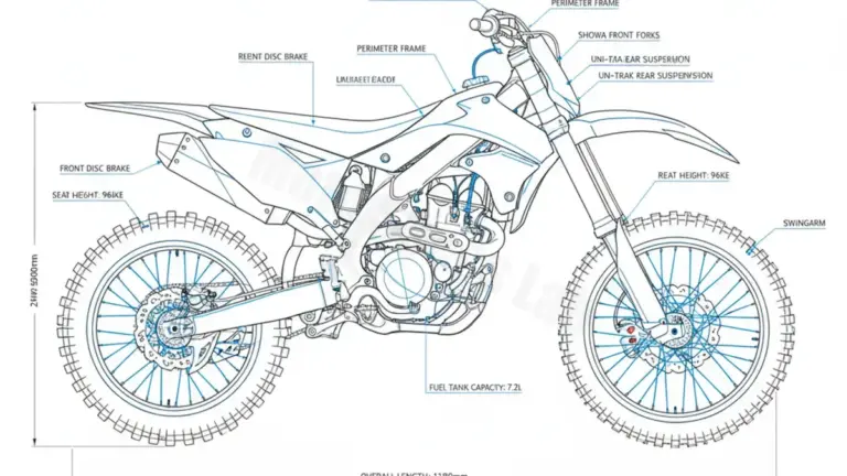 Kawasaki KX 450 F – KX450EEA/EAF Tire Pressure, Oil Type & Fluid Specs
