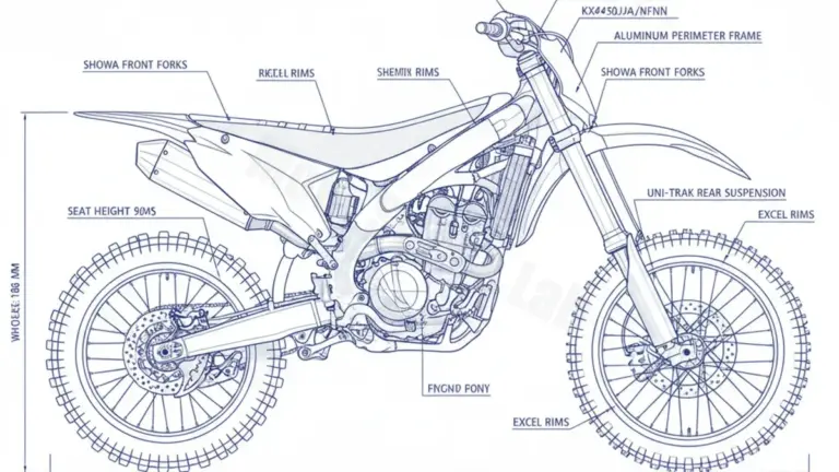 Kawasaki KX 450 – KX450JJA/NFNN Service Data: Oil, Battery & Specs