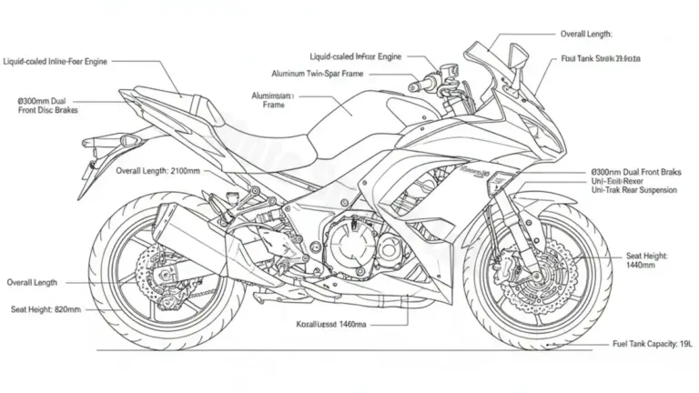 Kawasaki NINJA 1000 SX (EURO 4/5) – ZXT02K (2020 – Present) Factory Oil & Tire Pressure Data