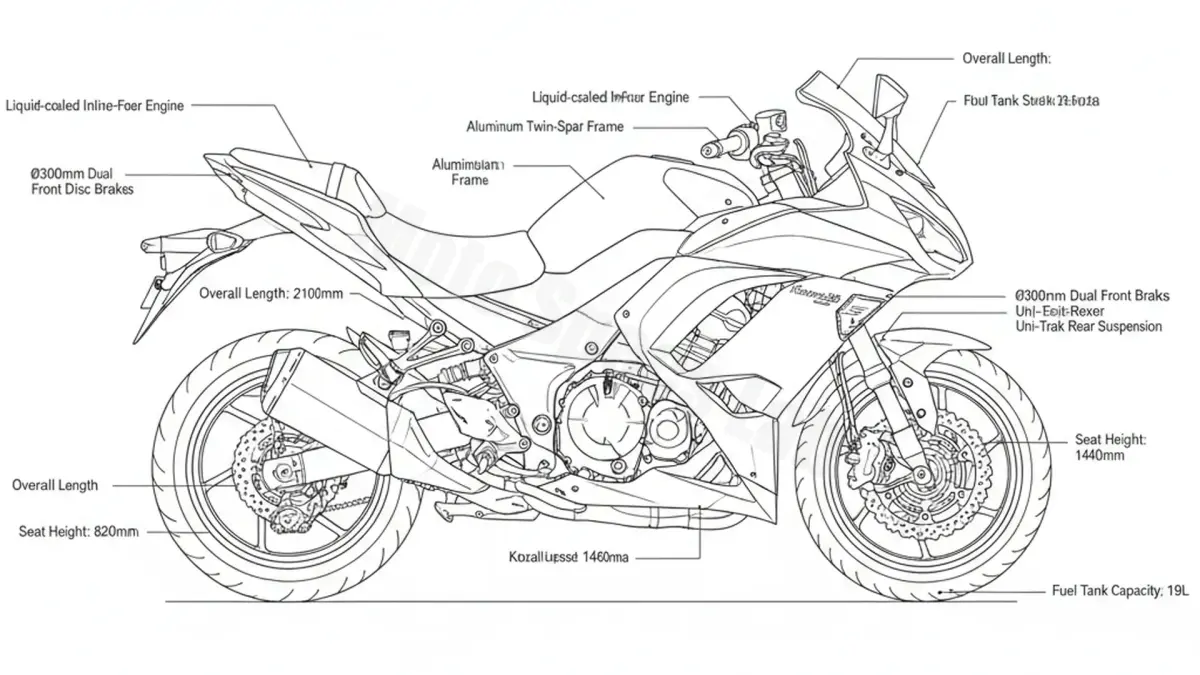 Kawasaki NINJA 1000 SX (EURO 4/5) - ZXT02K (2020 – Present) Factory Oil & Tire Pressure Data