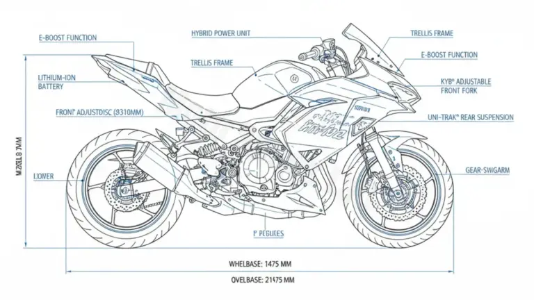 Oil & Tires: Kawasaki Ninja 7 Hybrid (Euro 5+) – CX500A Technical Specifications