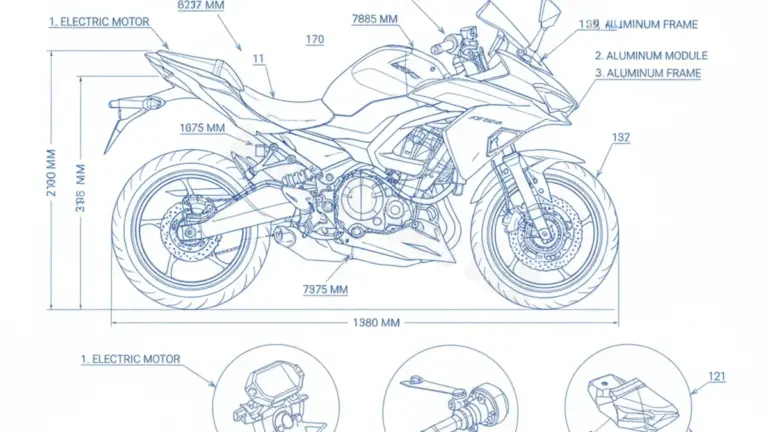 Oil & Tires: Kawasaki Ninja e-1 /Sport – NX011A Technical Specifications
