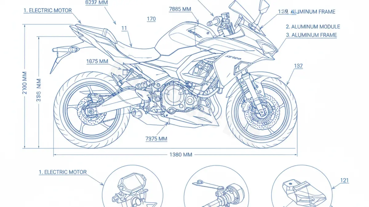 Oil & Tires: Kawasaki Ninja e-1 /Sport - NX011A Technical Specifications specs