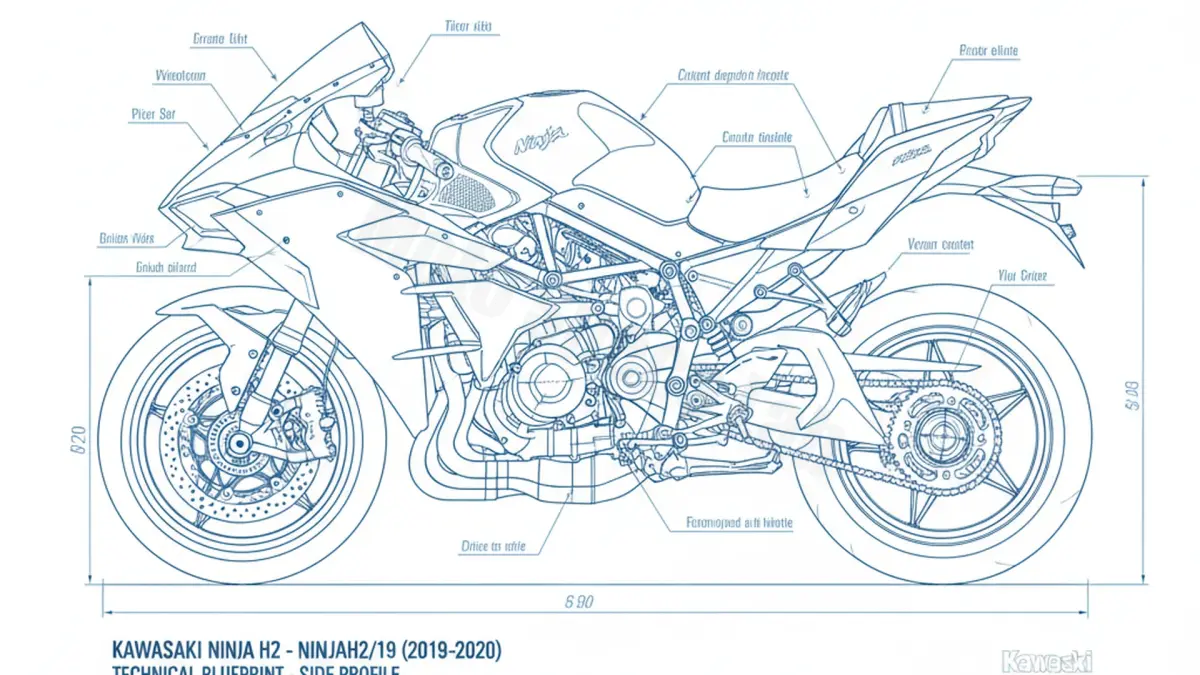 Kawasaki NINJA H2 - NINJAH2/19 Tire Pressure, Oil Type & Fluid Specs
