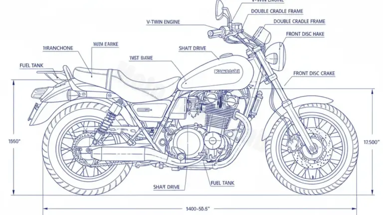 Kawasaki VN 15 SE VULCAN – VNT50A-B Specs: Engine Oil, Gap & Tire PSI