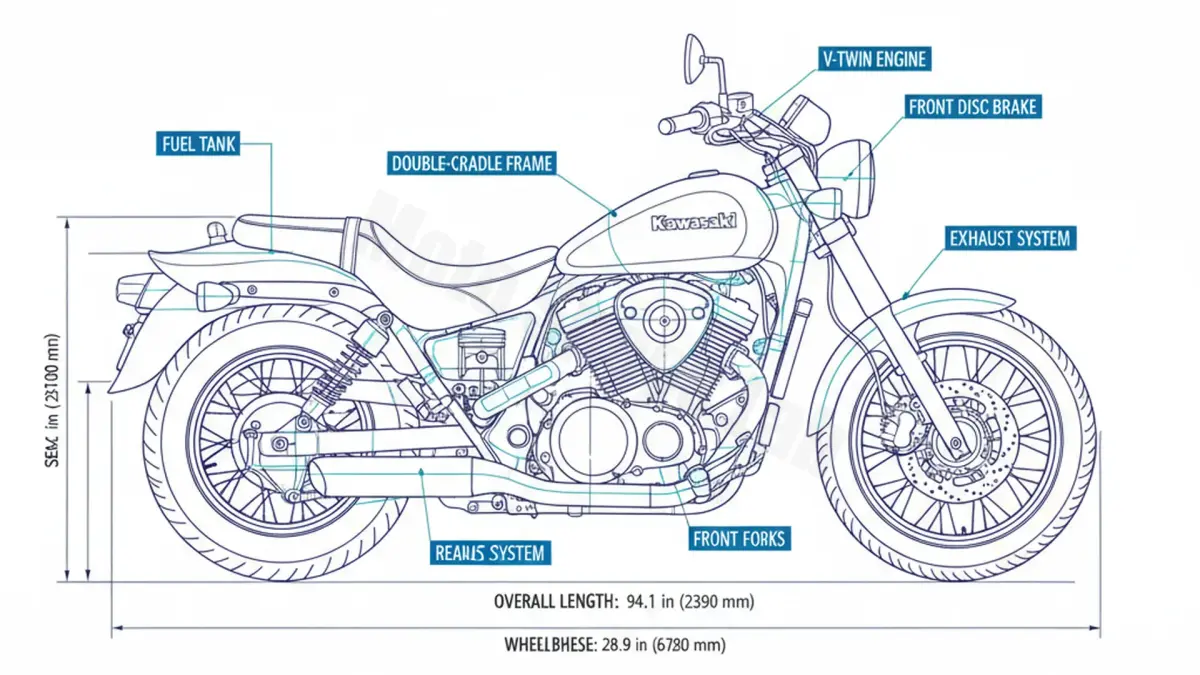 Kawasaki VN 800 DRIFTER - VN800C/C-E Maintenance: Recommended Oil & Tires specs