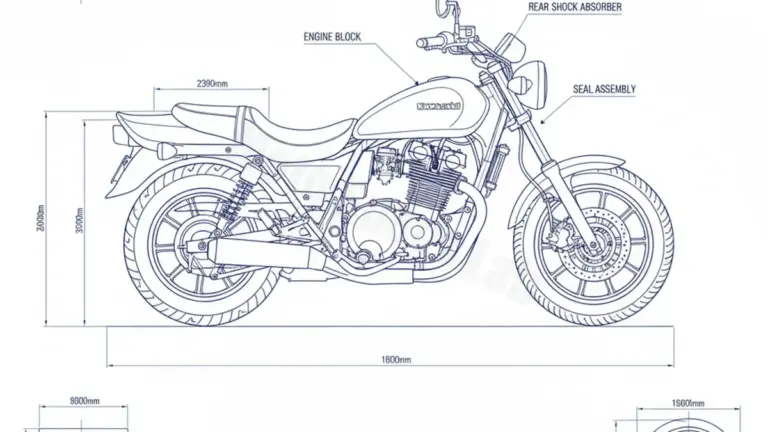 Kawasaki VN 800 – VN800A/A Tire Pressure, Oil Type & Fluid Specs