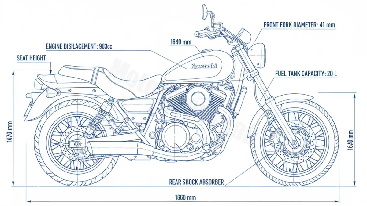 Kawasaki VN 900 CLASSIC/SE - VN900B Full Specifications & Ownership Data specs
