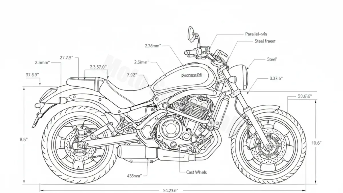 Kawasaki Vulcan S - EN650M Maintenance Schedule & Torque Settings specs