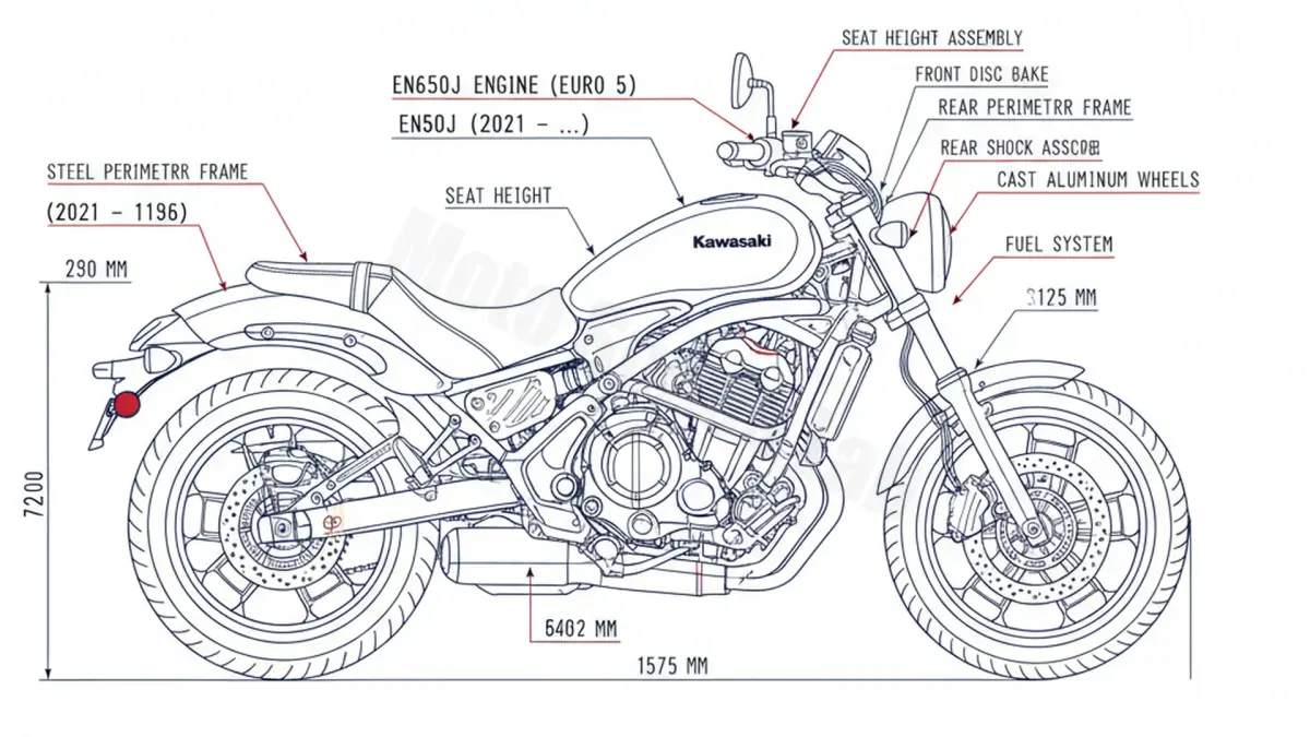 Kawasaki VULCAN S (EURO 5) - EN650J Maintenance: Recommended Oil & Tires