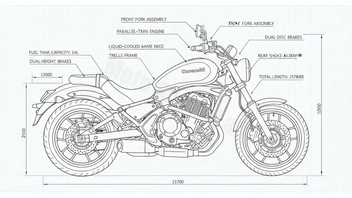 Kawasaki VULCAN S/ SPECIAL EDITION/ CAFE (EURO 4) - EN650AHF Specs: Oil Capacity & Tire Pressure