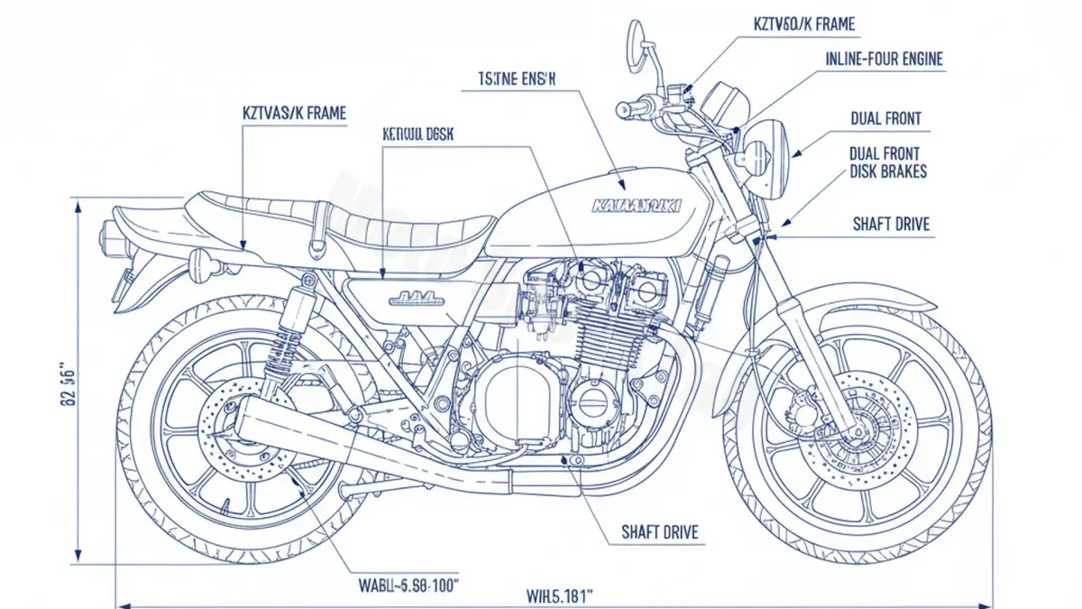 Kawasaki Z 1000 LTD - KZT00J/K Service Guide: Oil Level & Tire Specs