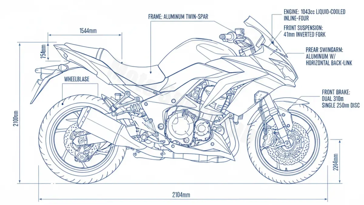 Kawasaki Z 1000 SX/TOURER (EURO 4) - ZXT00W (2017 – 2019) Factory Oil & Tire Pressure Data