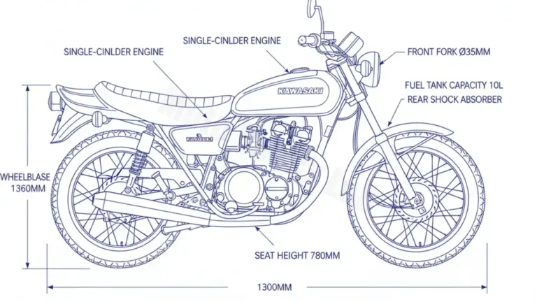 Kawasaki Z 250 LTD (1-ZYLINDER) – KZ250C-G Specs: Engine Oil, Gap & Tire PSI