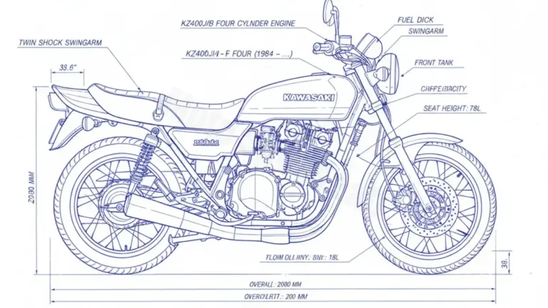 Kawasaki Z 400 F (FOUR) – KZ400J/B Specs: Engine Oil, Gap & Tire PSI