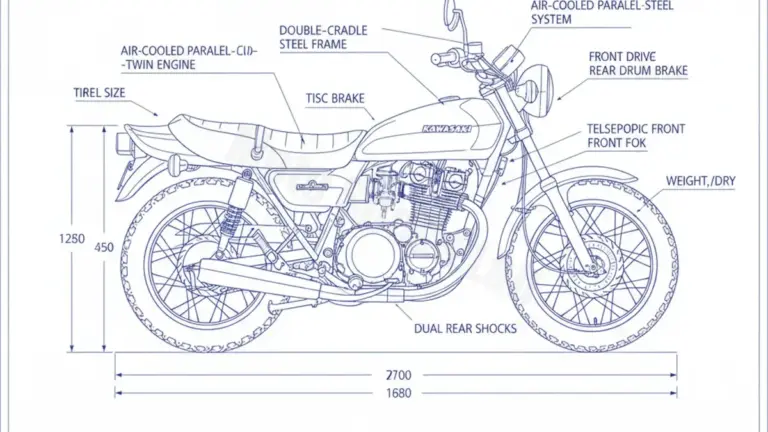 Kawasaki Z 440 LTD (KETTENANTRIEB) – KZ440A (1980-1983) Factory Oil & Tire Pressure Data