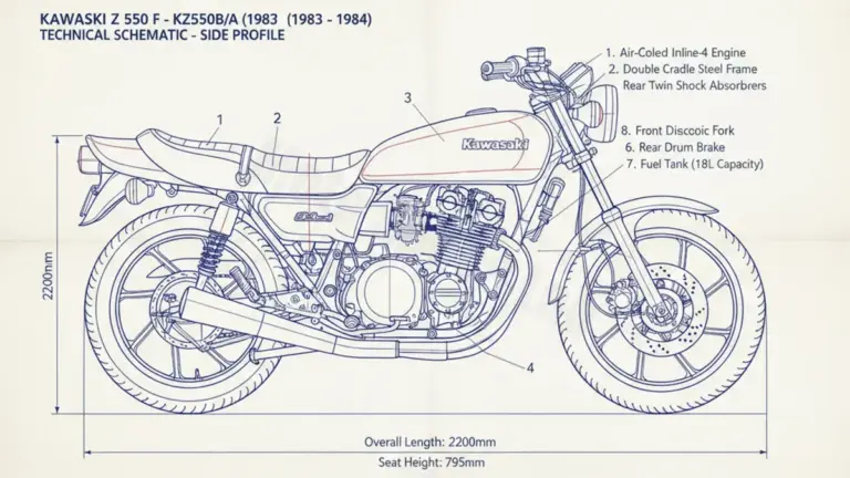Kawasaki Z 550 F – KZ550B/A Maintenance: Recommended Oil & Tires