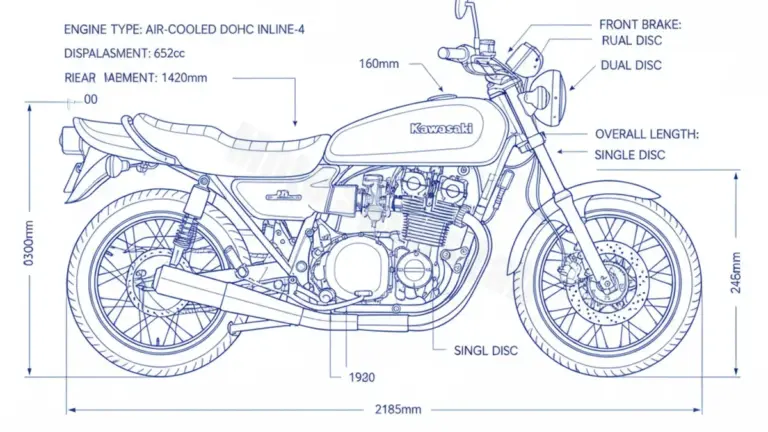 Oil & Tires: Kawasaki Z 650 – KZ650B/C Technical Specifications