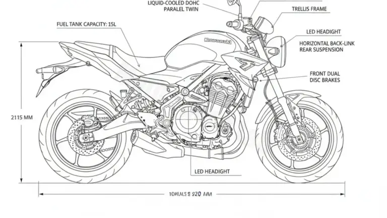 Kawasaki Z 650 RS (Euro 5+) – ER650R Tire Pressure, Oil Type & Fluid Specs