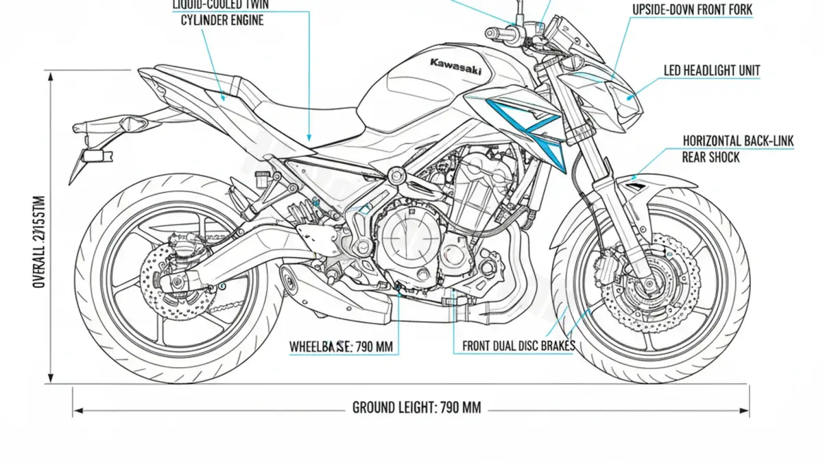 Kawasaki Z 650 S - Z650S/26 Service Guide: Oil Level & Tire Specs specs