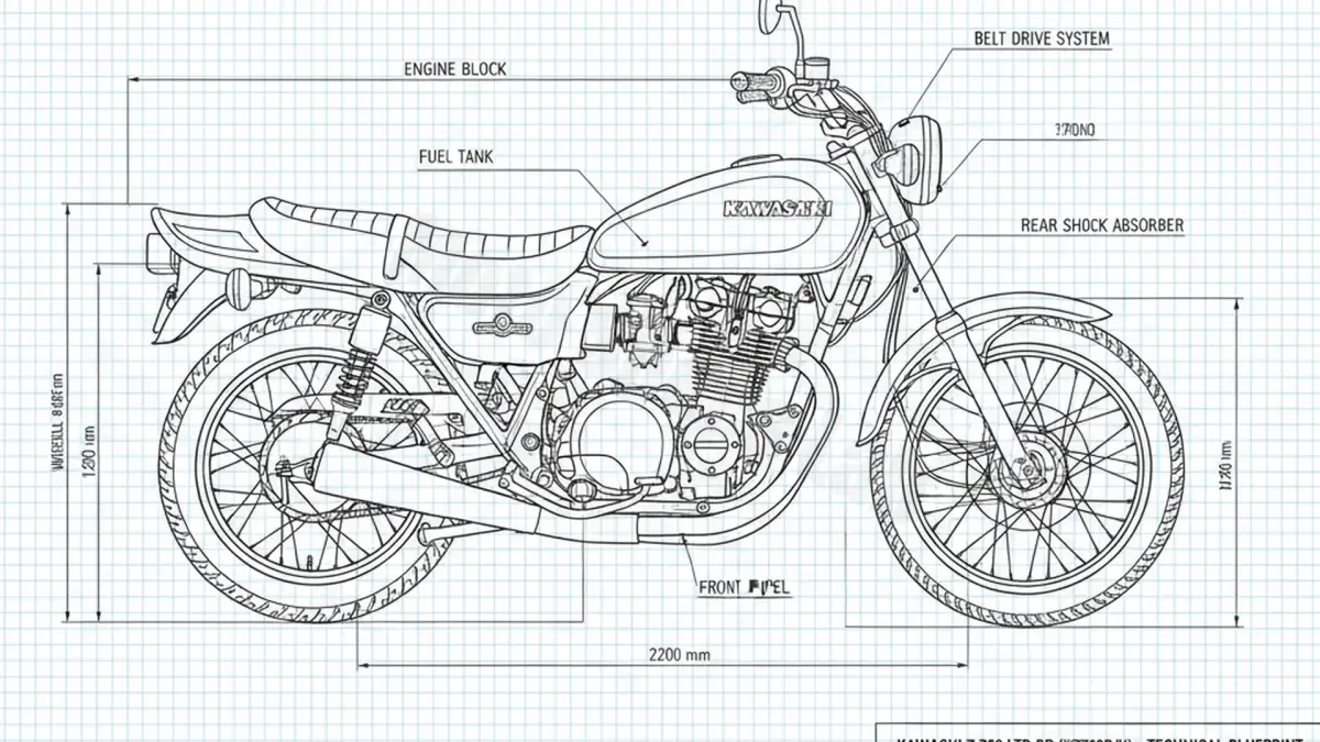 Kawasaki Z 750 LTD BD (ZAHNRIEMEN) - KZ750B/K (1982-1984) Data: Oil Capacity & Rim Specs specs