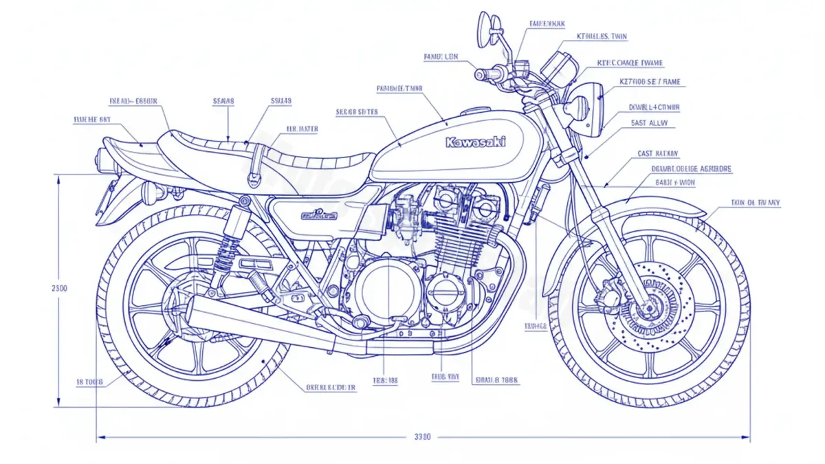 Oil & Tires: Kawasaki Z 750 LTD (KETTENANTRIEB) - KZ750B/S Technical Specifications
